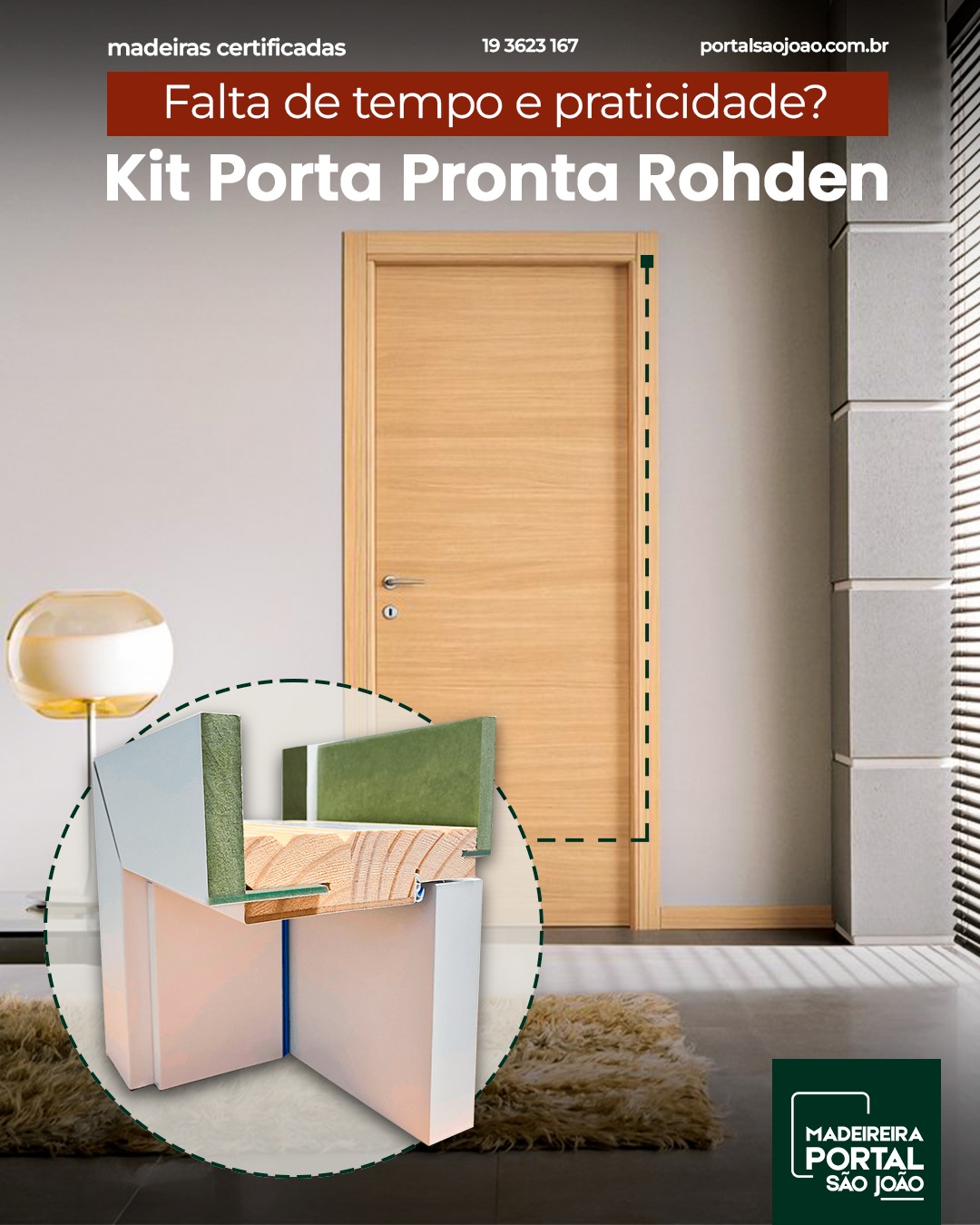 🔧 Você está reformando ou construindo e não tem tempo para ficar se preocupando com cada detalhe da instalação da porta?A instalação de portas tradicionais pode ser demorada, cheia de ajustes e complicações, não é mesmo?🚪 O Kit Porta Pronta Rohden resolve isso! Com tudo o que você precisa em um único pacote, porta, batente e ferragens.Você tem instalação rápida e sem dor de cabeça.Acabamento impecável, alta qualidade e praticidade para transformar seu ambiente de forma ágil e eficiente.✔ Instalação simples e rápida
✔ Acabamento perfeito e durabilidade
✔ Produto completo em um só kit
✔ Ideal para reformas e construçõesAproveite a solução prática para o seu projeto e deixe a sua casa mais bonita e funcional!Venha para a Madeireira Portal São João!📞 (19) 3623-1647
📲 (19) 99927-4306
📍 Av. Dr. Octávio da Silva Bastos, 3145 Parque Alvorada#KitPortaPronta #PortaRohden #portalsj #ObraSemBagunça #ObraSemDorDeCabeça #SoluçãoInteligente #ArquiteturaFuncional #PortaComQualidade #InstalaçãoRápida #DesignEficiente #RohdenOficial #sjbv