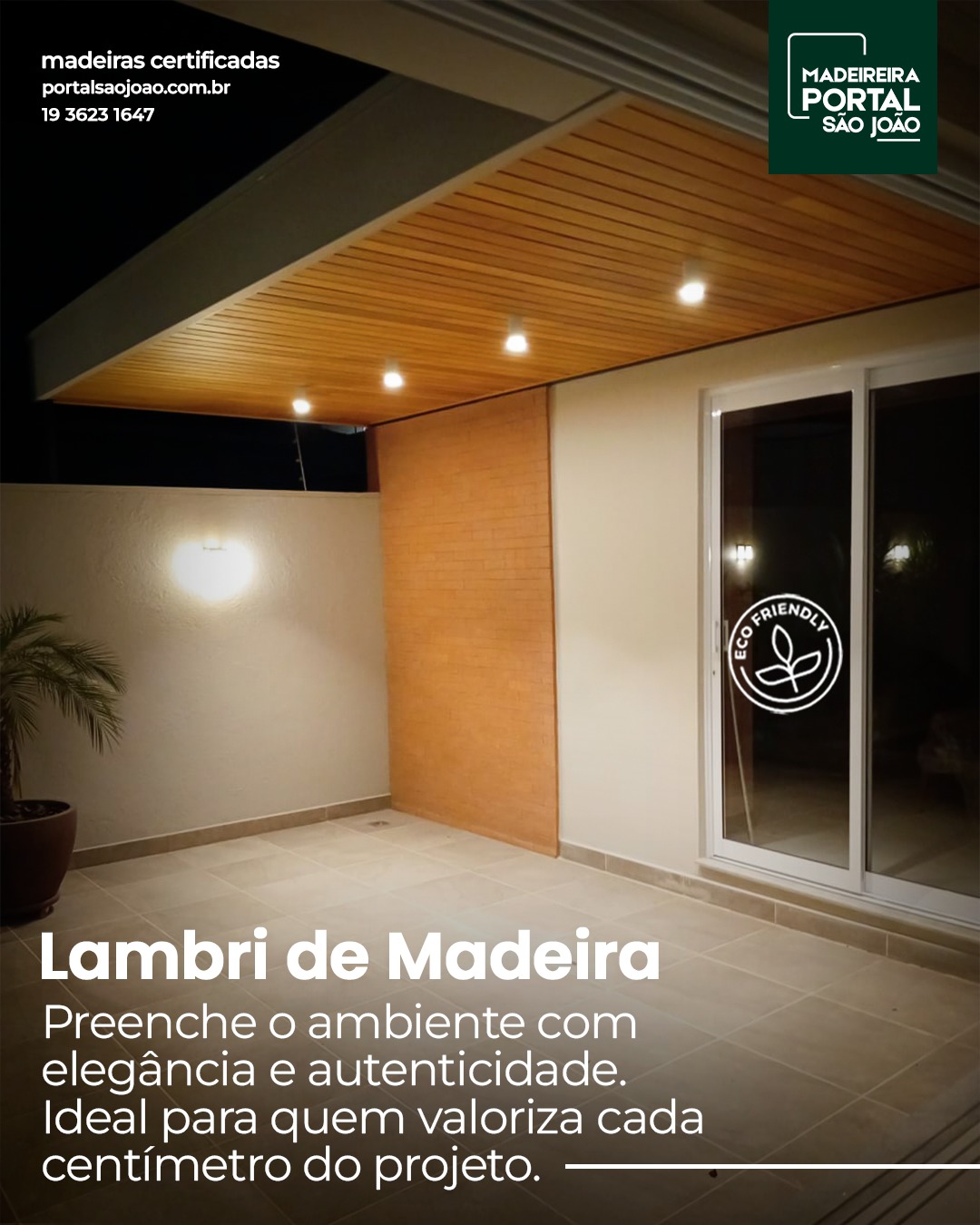 O lambri é aquele detalhe que não grita mas quando bem escolhido, muda tudo.
Seja no forro, na parede ou em divisórias, ele traz requinte discreto, calor visual e acabamento natural.A Portal São João oferece lambri de madeira com qualidade superior, perfeito para projetos que priorizam estética, conforto e sofisticação.Corte preciso
Variedade de perfis e tamanhos
Madeira selecionadaEntre em contato e veja como transformar ambientes com sutileza e classe.📞 (19) 3623-1647
📲 (19) 99927-4306
📍 Av. Dr. Octávio da Silva Bastos, 3145 Parque Alvorada#LambriDeMadeira #DetalheDeAltoPadrão #MadeiraComEstilo #PortalSãoJoão #MadeiraÉNaPortal