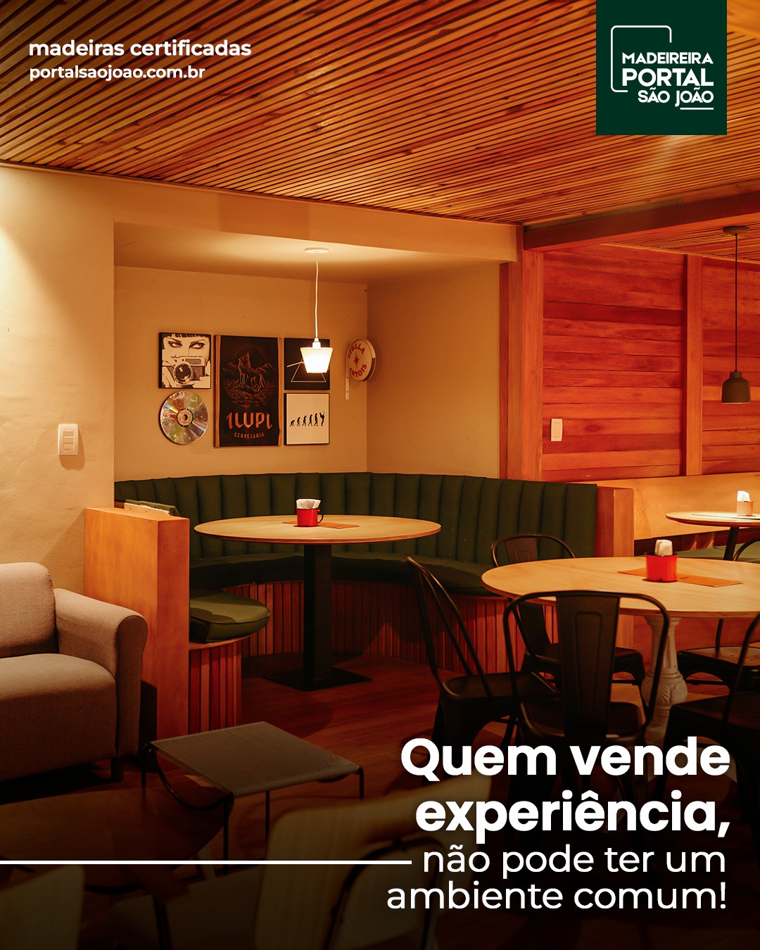 Negócios que encantam entendem uma coisa:
A experiência começa no ambiente.Cafeterias, vinícolas, pousadas, restaurantes...
Todos têm algo em comum: precisam criar sensações memoráveis.E a madeira é insubstituível nesse papel.
Ela acolhe, aquece, envolve.
Transforma espaços comuns em lugares únicos com identidade, alma e presença.Se o seu negócio quer mais do que beleza,
quer conexão real com o cliente,
a madeira é o caminho.📞 (19) 3623-1647
📲 (19) 99927-4306
📍 Av. Dr. Octávio da Silva Bastos, 3145 Parque Alvorada#MadeiraComAlma #PortalSãoJoão #AmbientesQueEncantam #DesignSensorial #MadeiraParaNegócios #IdentidadeComEstilo #ArquiteturaComAlma #VinícolaComPresença #RestauranteComCharme