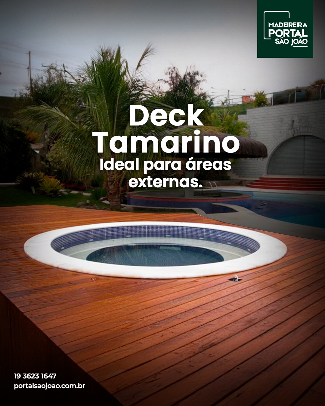 O deck de madeira Tamarino é a escolha perfeita para quem busca unir a beleza atemporal da madeira nobre à versatilidade, criando espaços externos que resistem ao tempo sem perder sua sofisticação. 🌿
⠀
Características:
✅ Coloração vermelho-acastanhada intensa com nuances únicas
✅ Resistência excepcionalIndicado para:
✅ Varandas gourmet e áreas de lazer
✅ Piscinas e spas residenciais
✅ Terraços e coberturas
✅ Projetos comerciais de alto padrão
⠀
Faça do seu espaço um ambiente de elegância e resistência com o deck Tamarino.📞 (19) 3623-1647
📲 (19) 99927-4306
📍 Av. Dr. Octávio da Silva Bastos, 3145 Parque Alvorada#DeckDeMadeira #Decktamarino #AmbienteExterno #MadeireiraPortalSãoJoão #DecoraçãoComMadeira #SofisticaçãoNatural