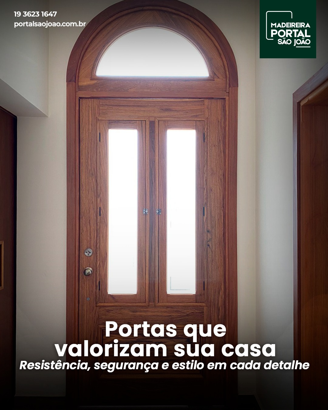 Sua porta não é só entrada, é parte da identidade da sua casa 🌿Na Portal São João, você encontra portas de madeira resistentes, duráveis e com acabamento impecável, perfeitas para qualquer projeto.
📞 (19) 3623-1647
📲 (19) 99927-4306
📍 Av. Dr. Octávio da Silva Bastos, 3145 Parque Alvorada
Venha conhecer nossas opções e escolha a que combina com você!
#PortaDeMadeira #MadeiraDeQualidade #MadeireiraPortalSãoJoão #SegurançaEEstilo #DetalhesQueEncantam