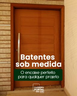 Os batentes de madeira fazem toda a diferença no acabamento final de portas e ambientes.E aqui na Portal São João, eles são produzidos sob medida, especialmente em tamarino, uma madeira resistente, estável e com acabamento impecável. 🌿Perfeitos para projetos que exigem precisão, nossos batentes garantem:
✔️ Encaixe perfeito
✔️ Durabilidade
✔️ Acabamento uniforme
✔️ Personalização conforme o projetoMesmo na fase "bruta" da obra, é o batente que define a qualidade da instalação e o alinhamento da porta.📍 Fale com a Portal São João e peça seus batentes sob medida!📞 (19) 3623-1647 📲 (19) 99927-4306 📍 Av. Dr. Octávio da Silva Bastos, 3145 - Parque Alvorada
.
.
#Batentes #BatentesSobMedida #PortalSãoJoão #MadeiraDeQualidade #Tamarino #AcabamentoPerfeito #ProjetosSobMedida